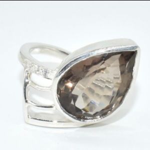 11.6 ct Smoky Quartz Ring